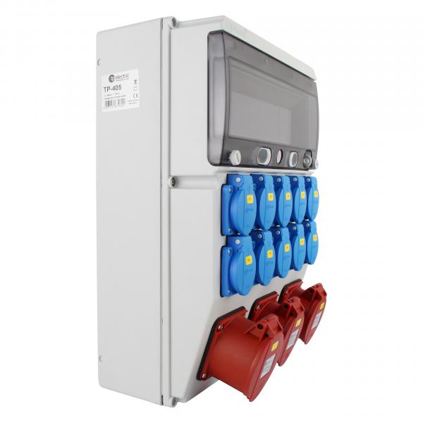 Stromverteiler (2x CEE 5P 16A + 1x CEE 5P 32A + 10x 230V/16A)